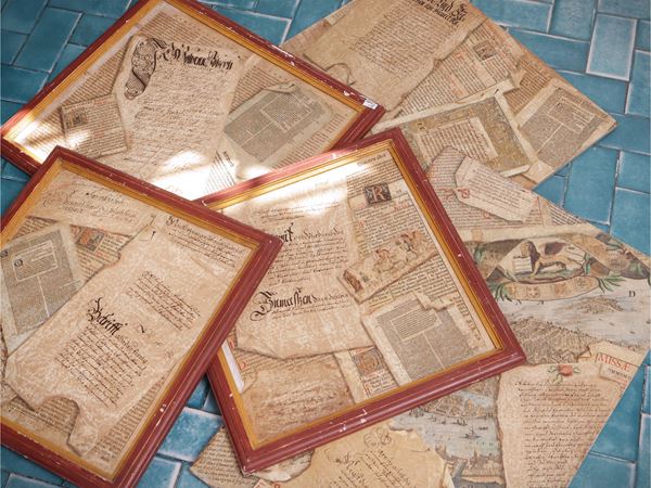 Five trompe-l'oeil compositions  - Auction Florentine style: from a villa in Settignano to Maria Teresa Colonna's retreat - Maison Bibelot - Casa d'Aste Firenze - Milano