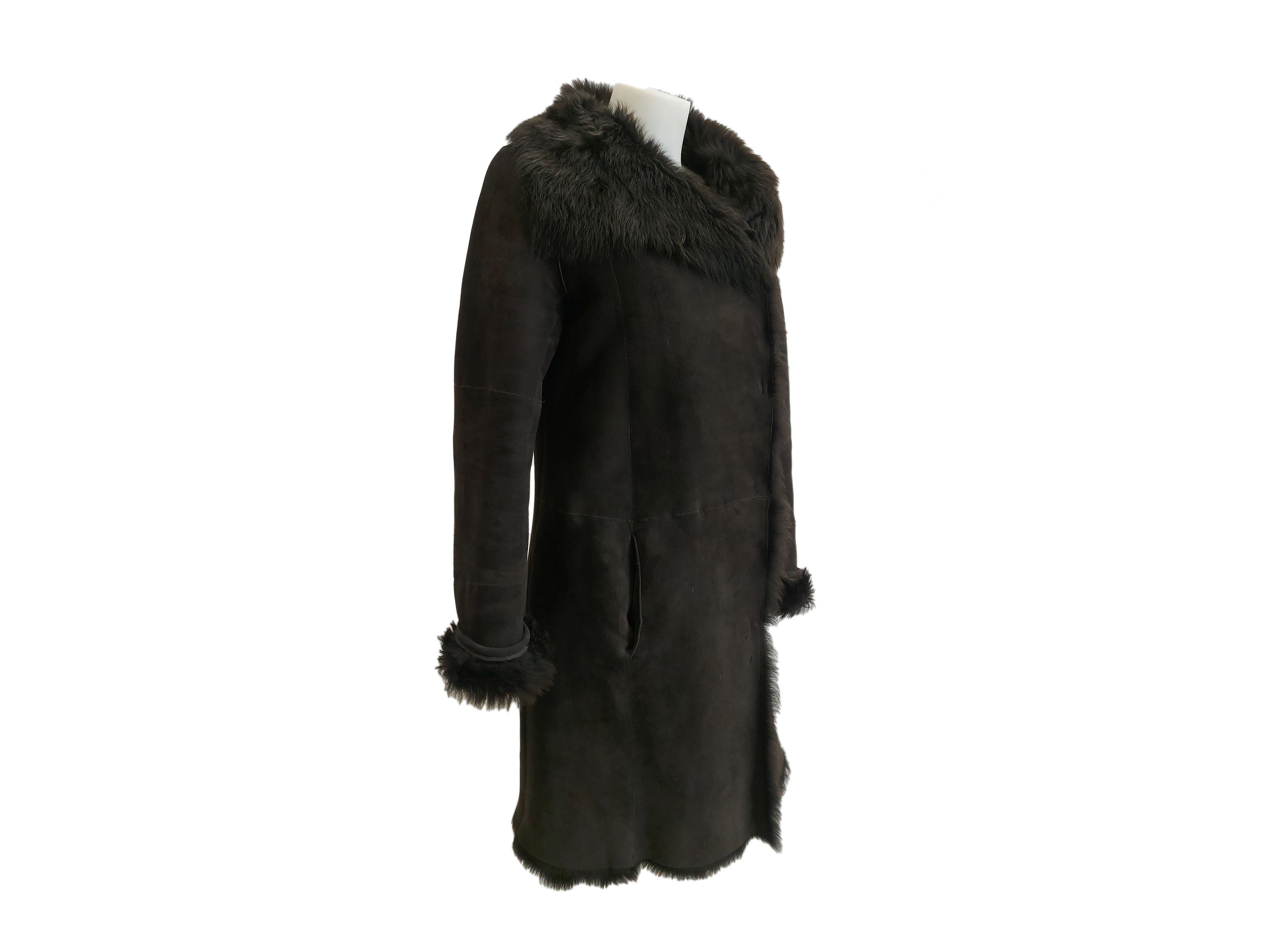 Joseph, Shearling marrone, tg 40