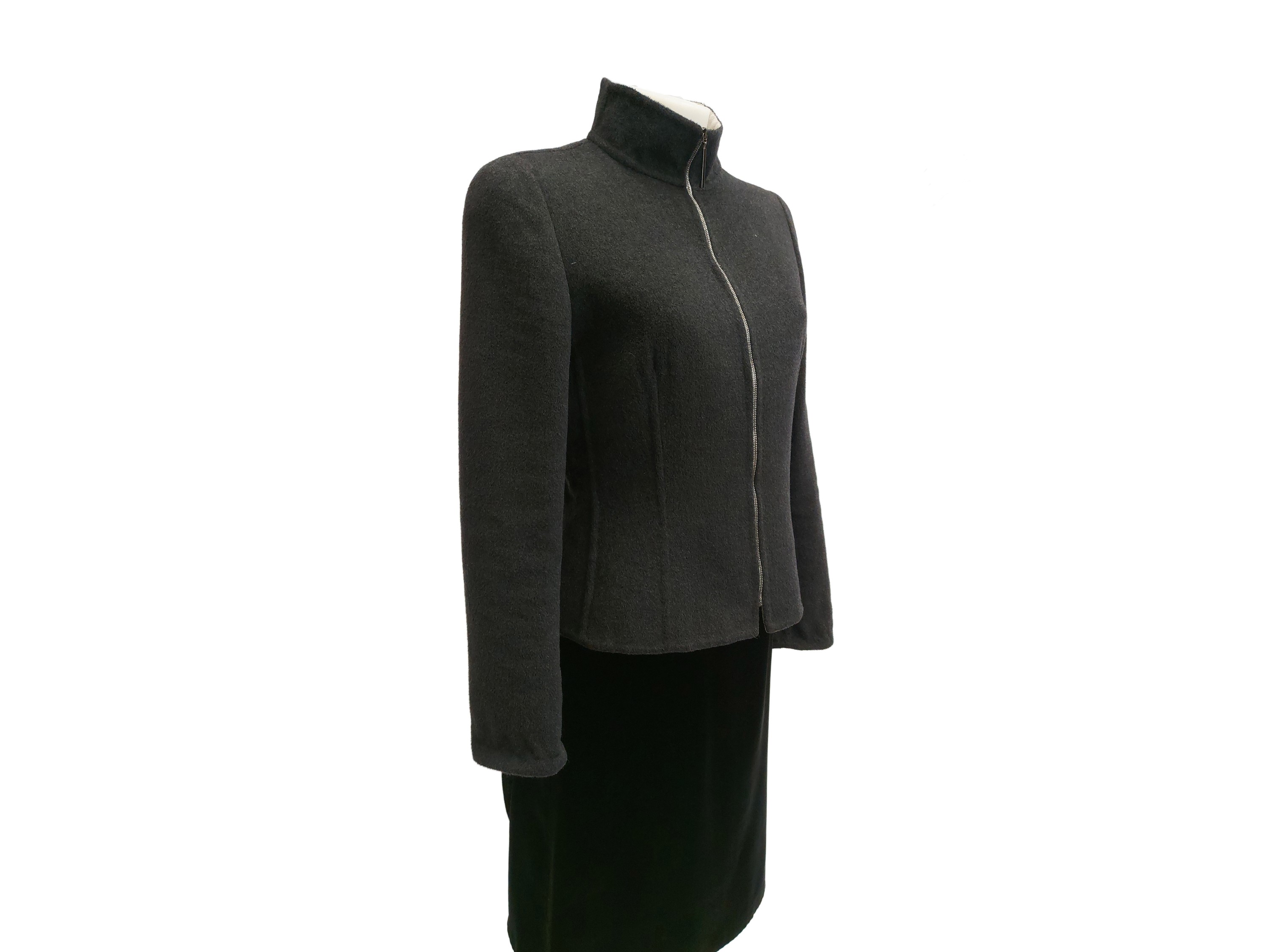 Valentino - Giacchina in angora grigio piombo