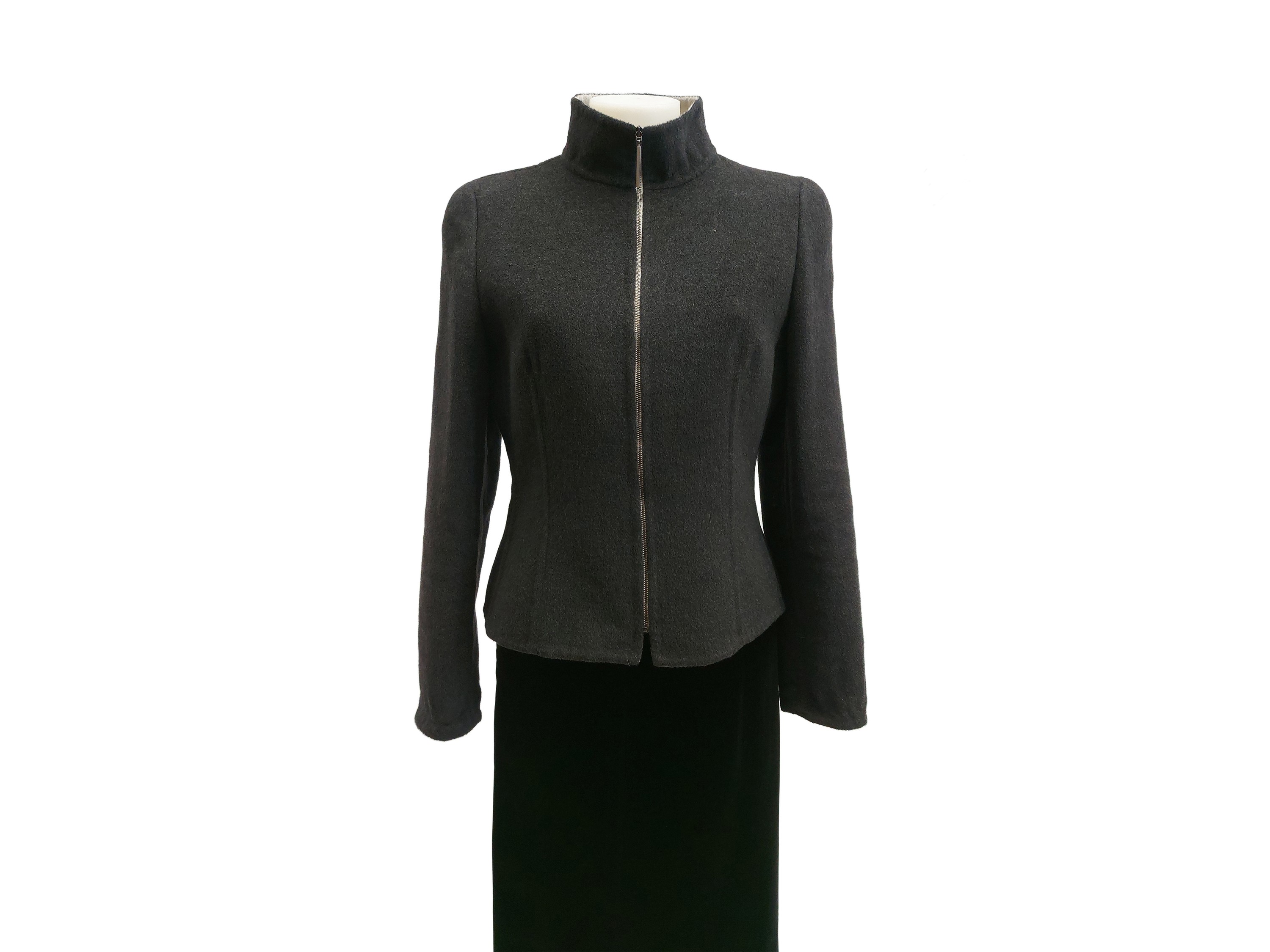 Valentino - Giacchina in angora grigio piombo