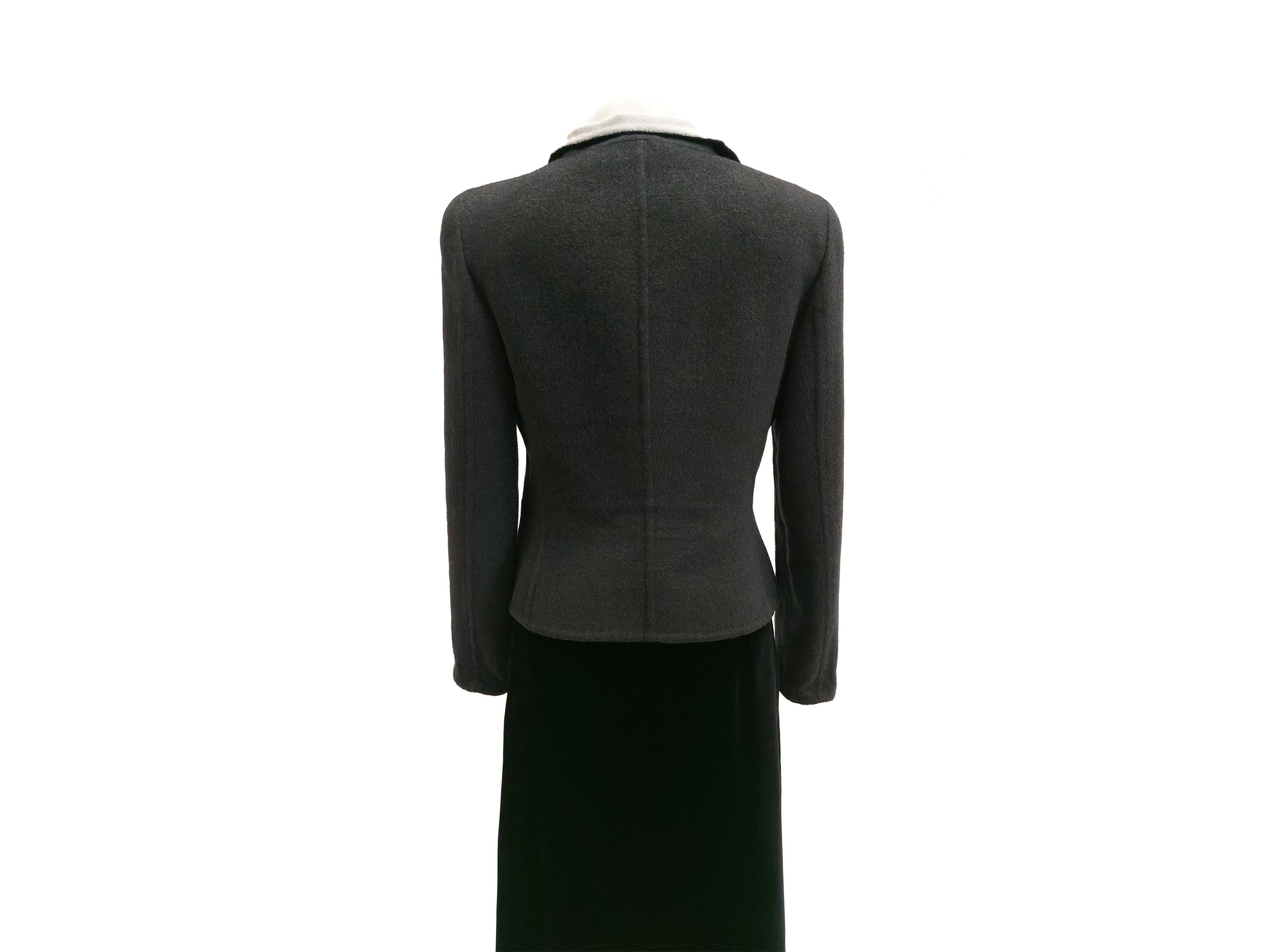 Valentino - Giacchina in angora grigio piombo