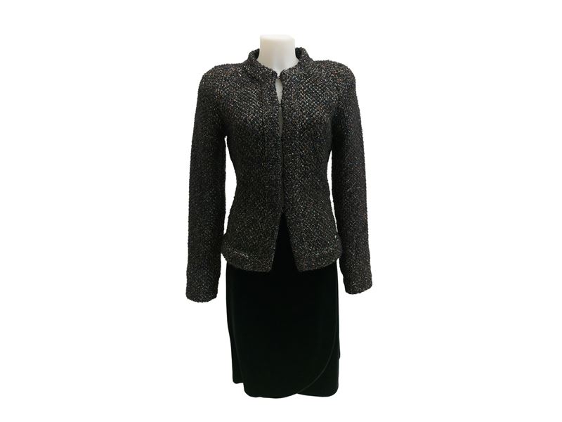 Chanel - Giacca in alpaca e lana nera