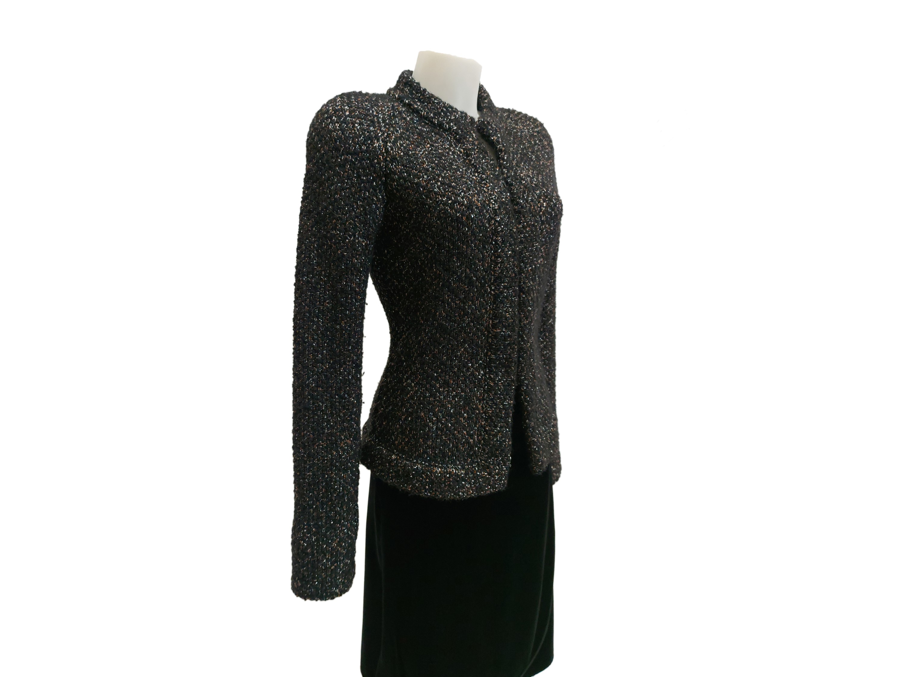 Chanel - Giacca in alpaca e lana nera