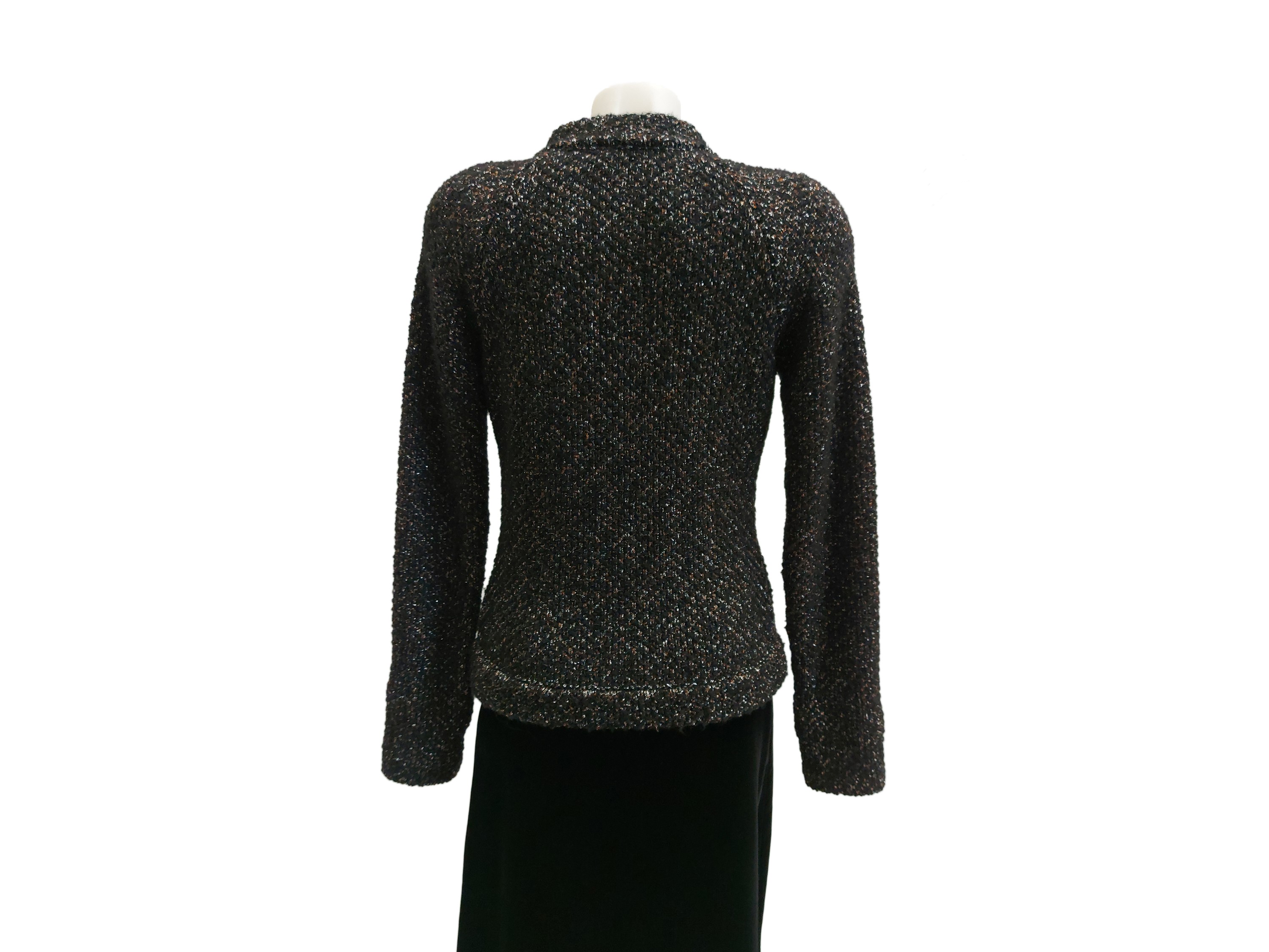 Chanel - Giacca in alpaca e lana nera