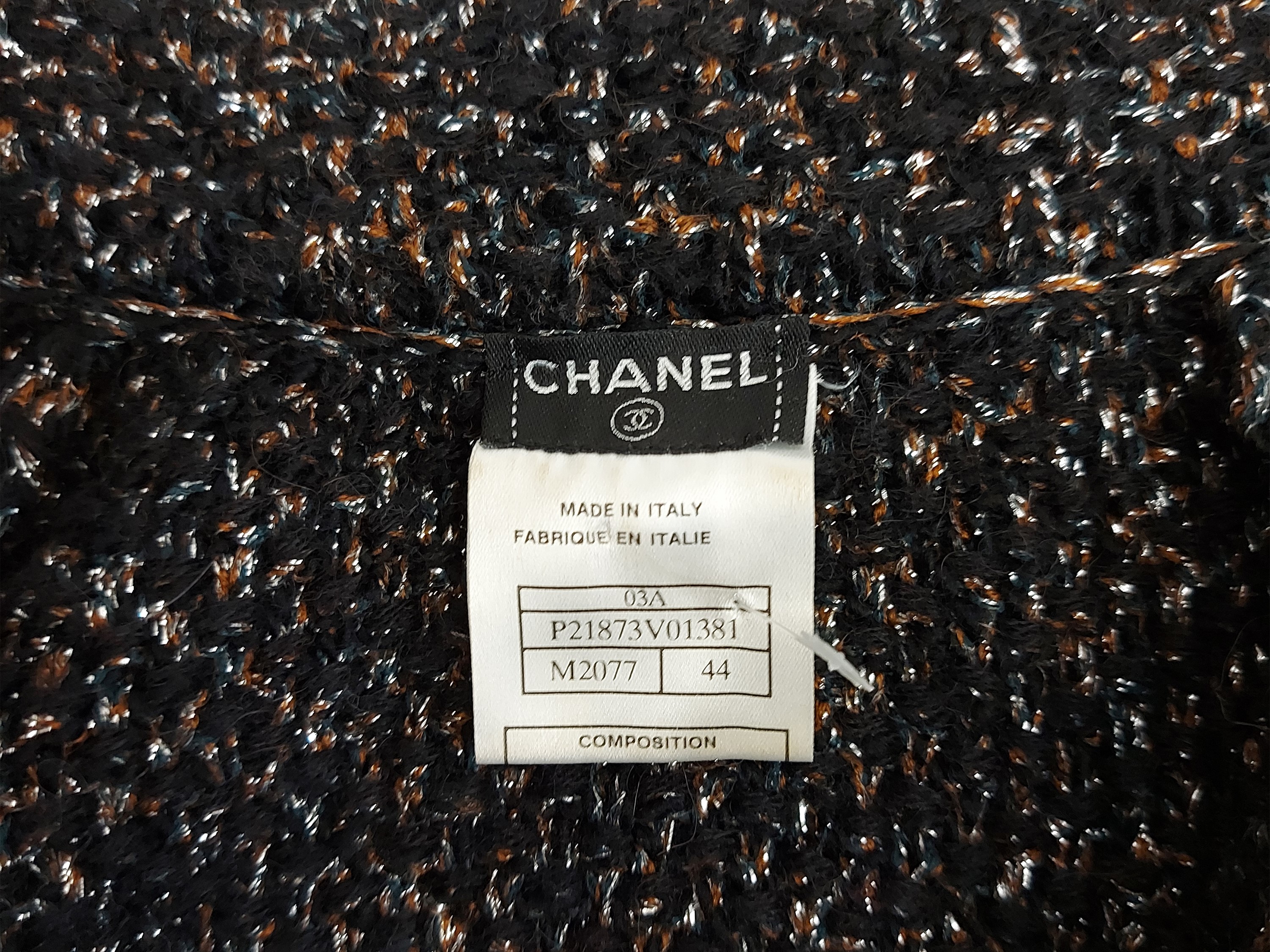 Chanel - Giacca in alpaca e lana nera