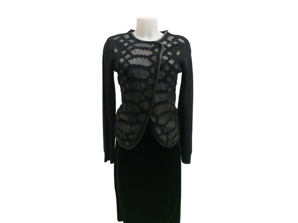 Giorgio Armani - Cardigan in lana nera