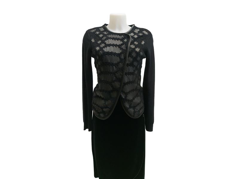 Giorgio Armani - Cardigan in lana nera