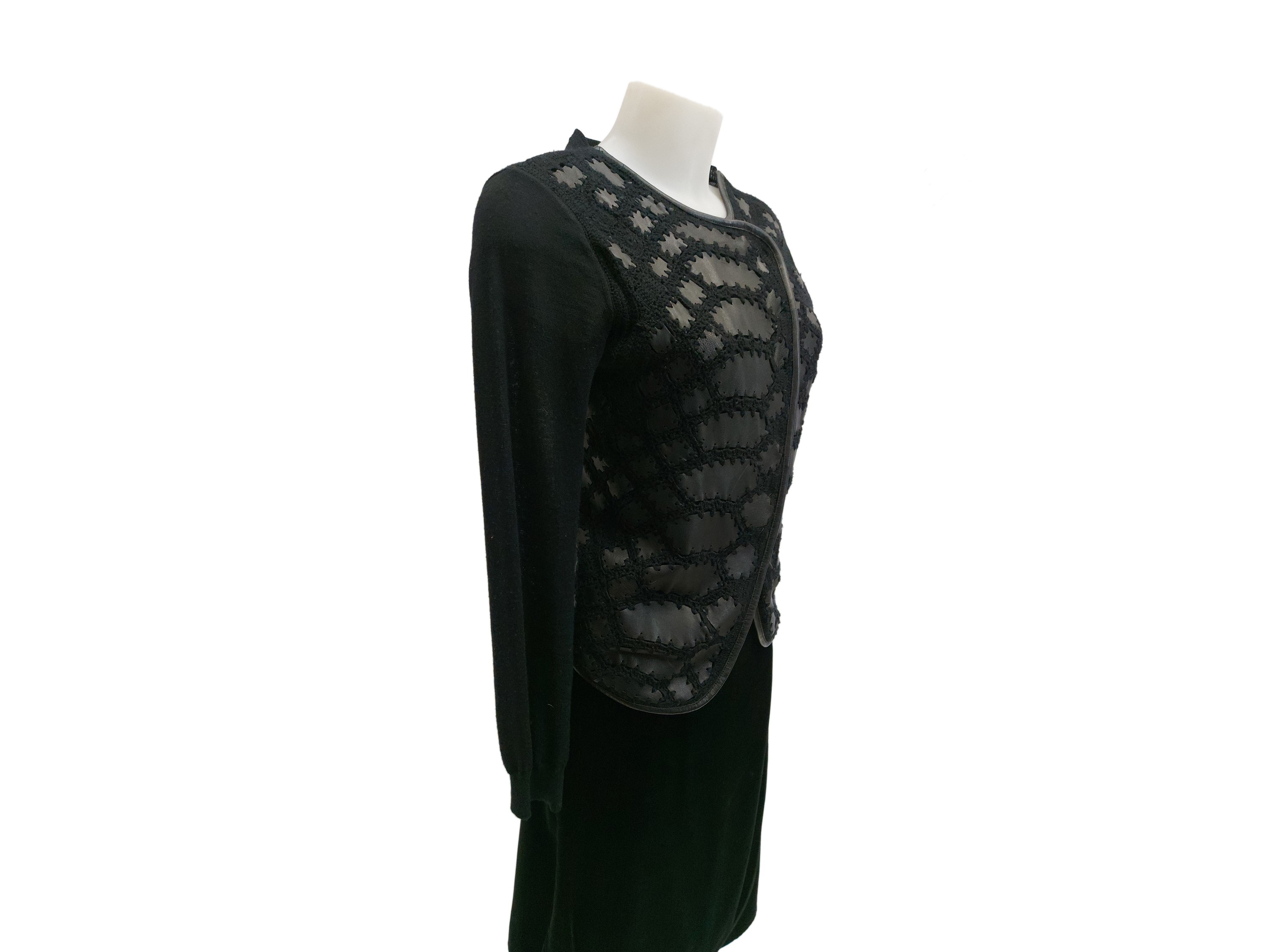 Giorgio Armani - Cardigan in lana nera