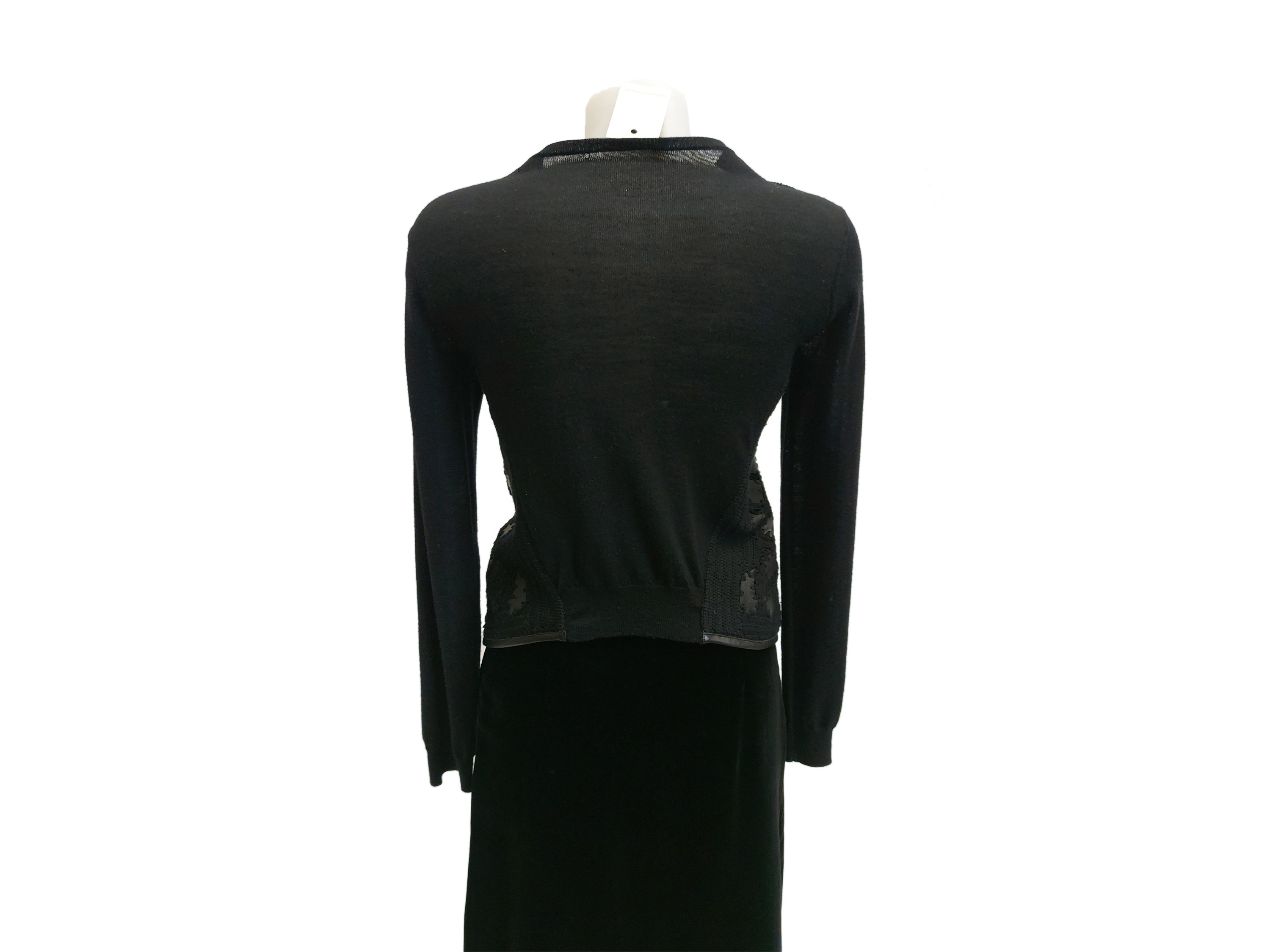 Giorgio Armani - Cardigan in lana nera