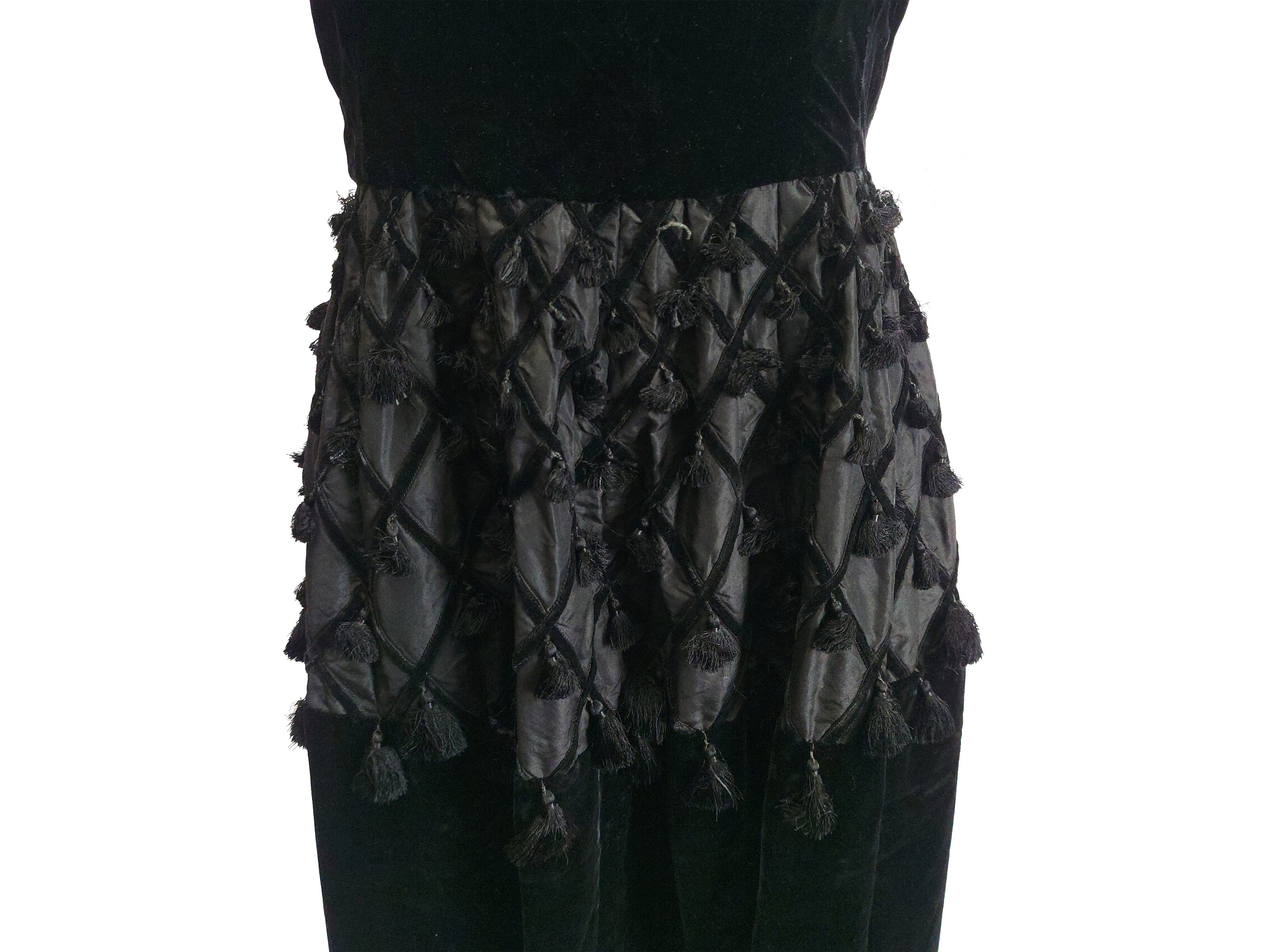 Abito in velluto nero