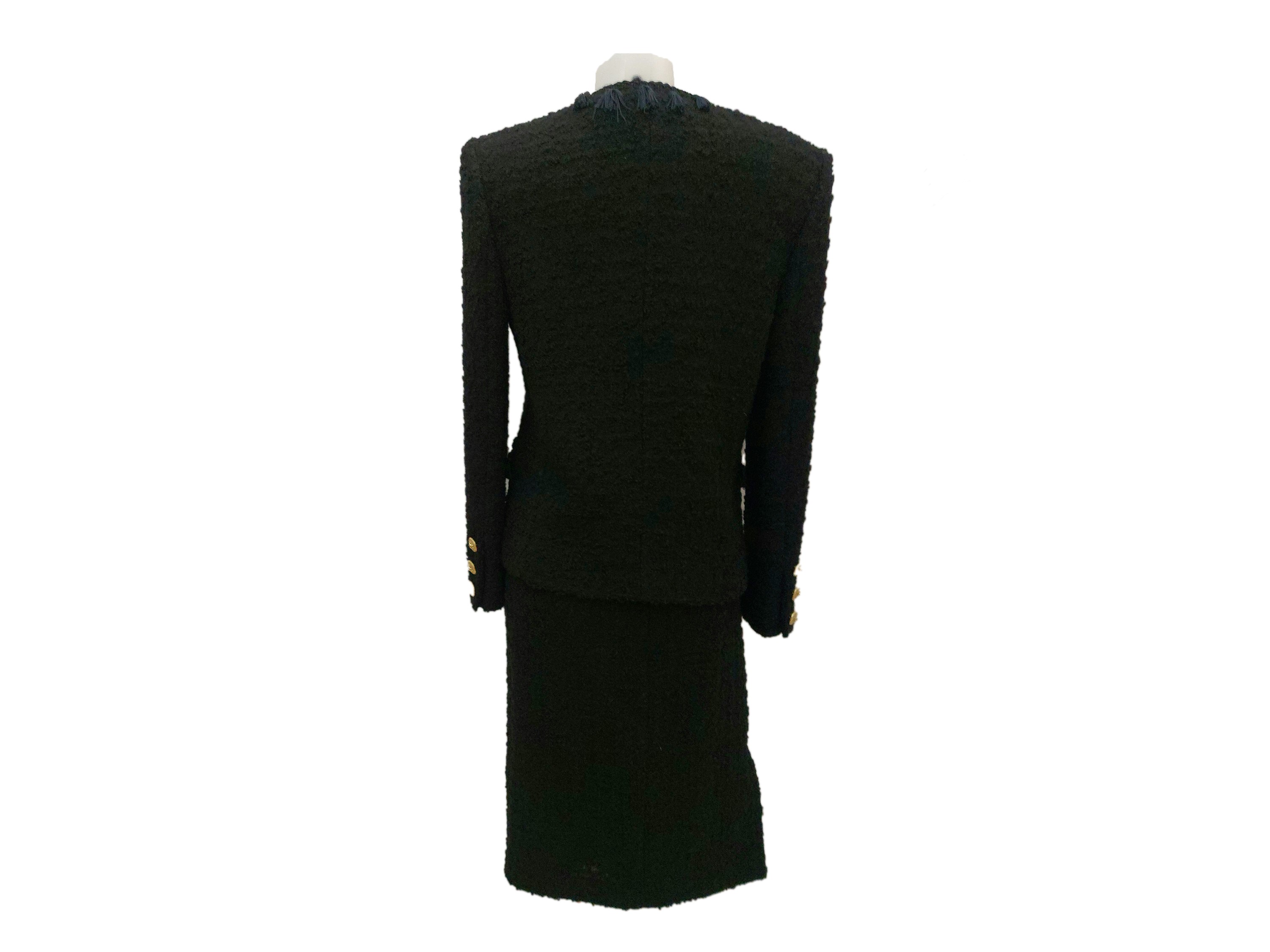 Tailleur in Lana Nera Bouclé