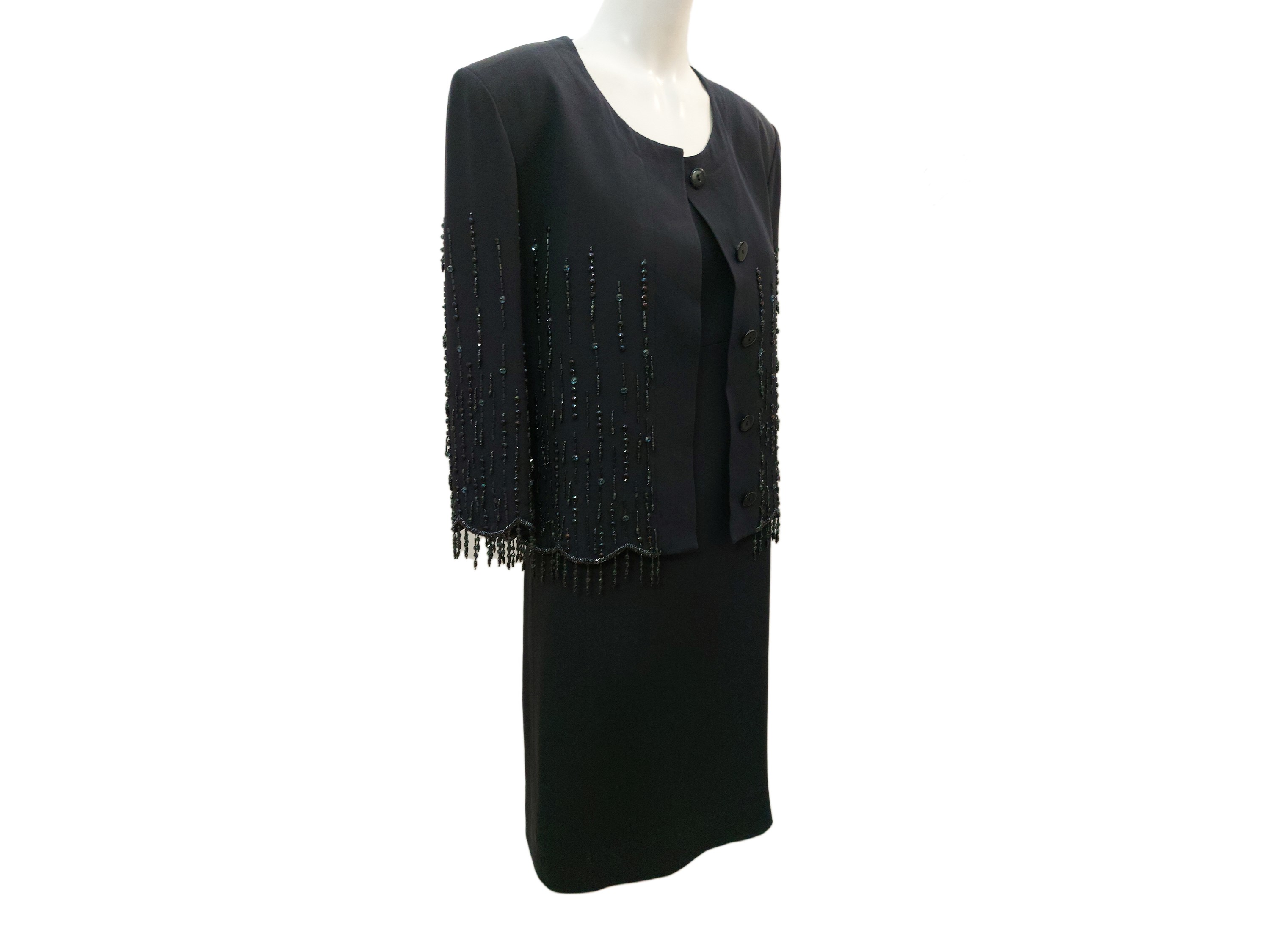 Completo sartoriale in seta blu
