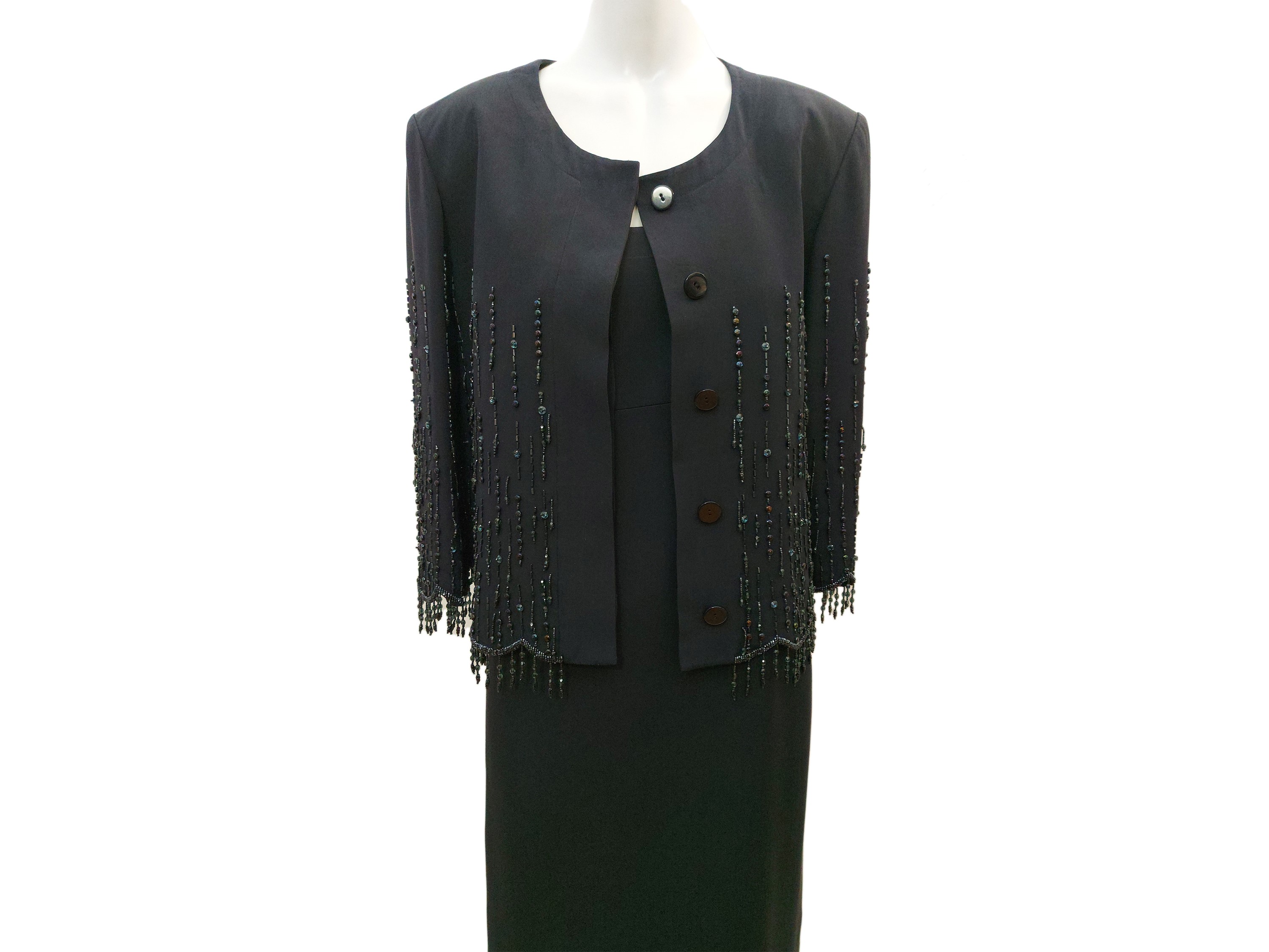 Completo sartoriale in seta blu