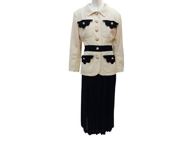 Completo in Cotone Bianco e Blu