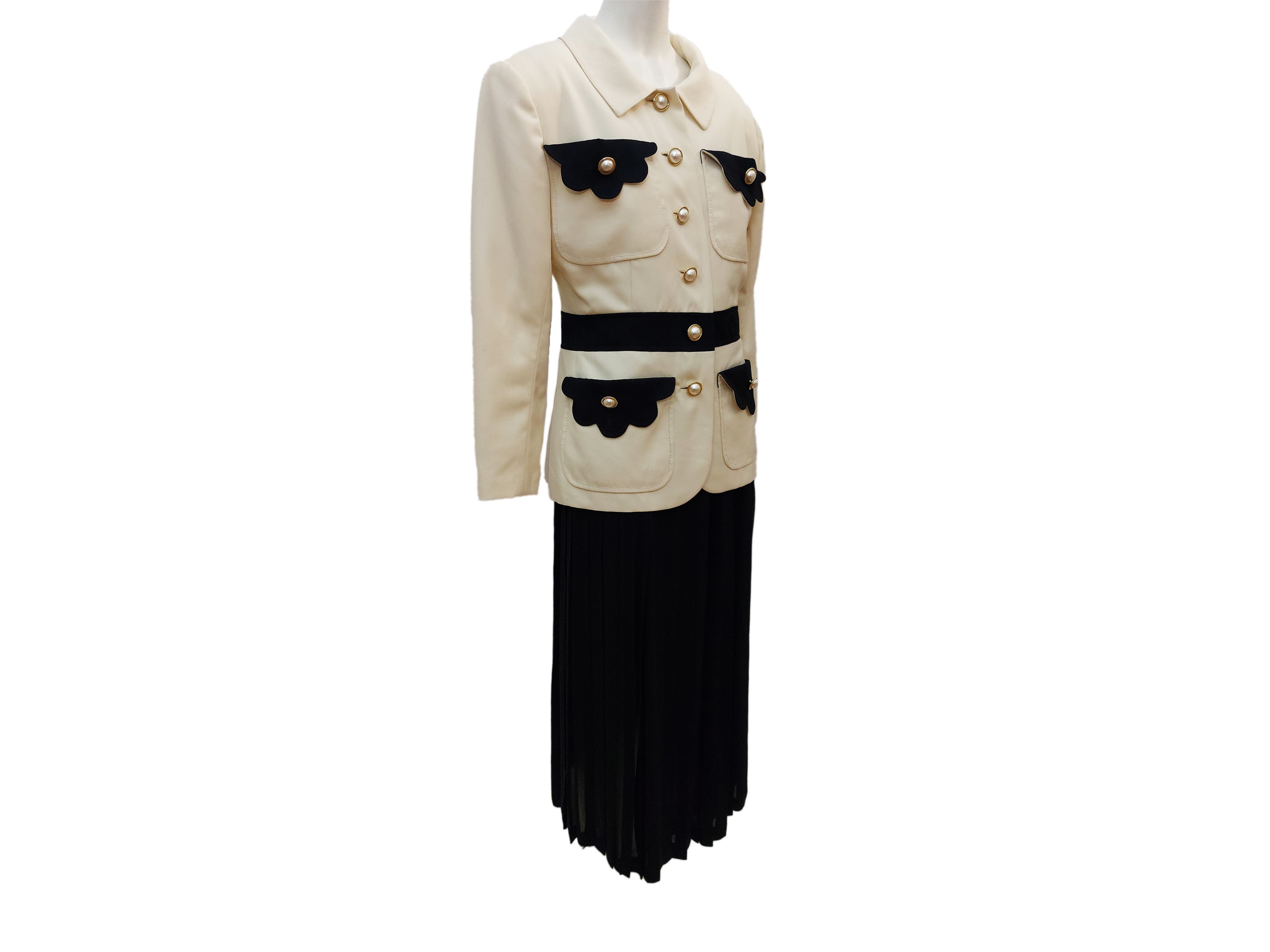 Completo in Cotone Bianco e Blu