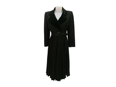 Robe Manteau Sartoriale in Lana Nero