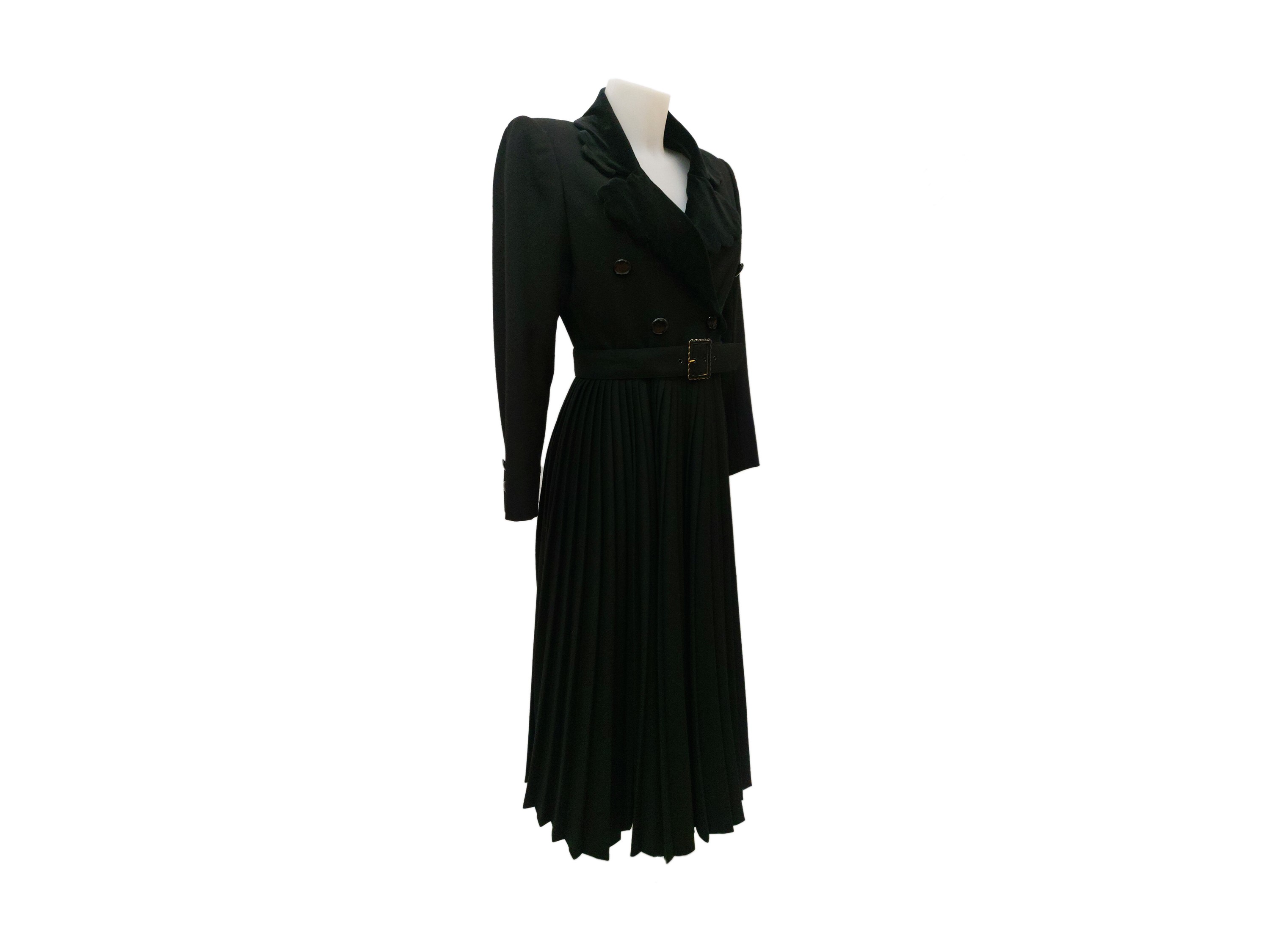 Robe Manteau Sartoriale in Lana Nero