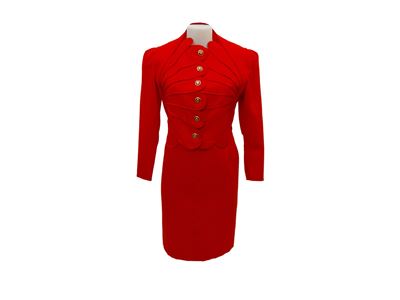 Abito Sartoriale in Lana Rossa