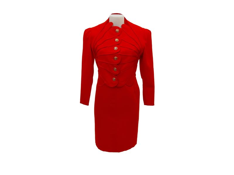 Abito Sartoriale in Lana Rossa