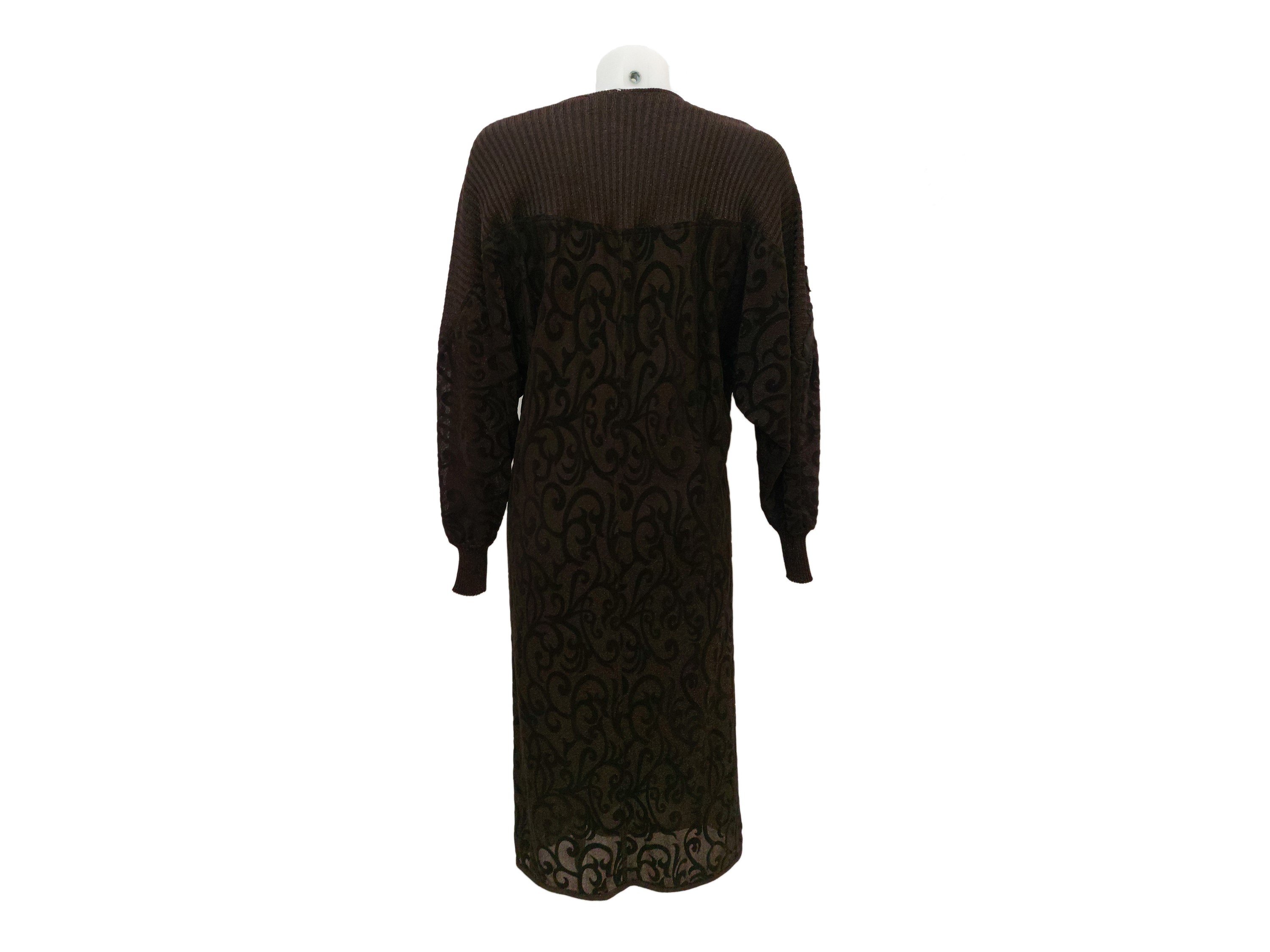 Abito in Maglia Bronzo e Lurex