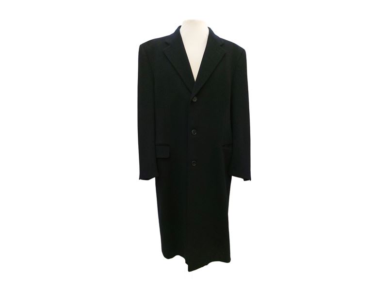 Loro Piana - Cappotto Nero in Lana e Cashmere da Uomo