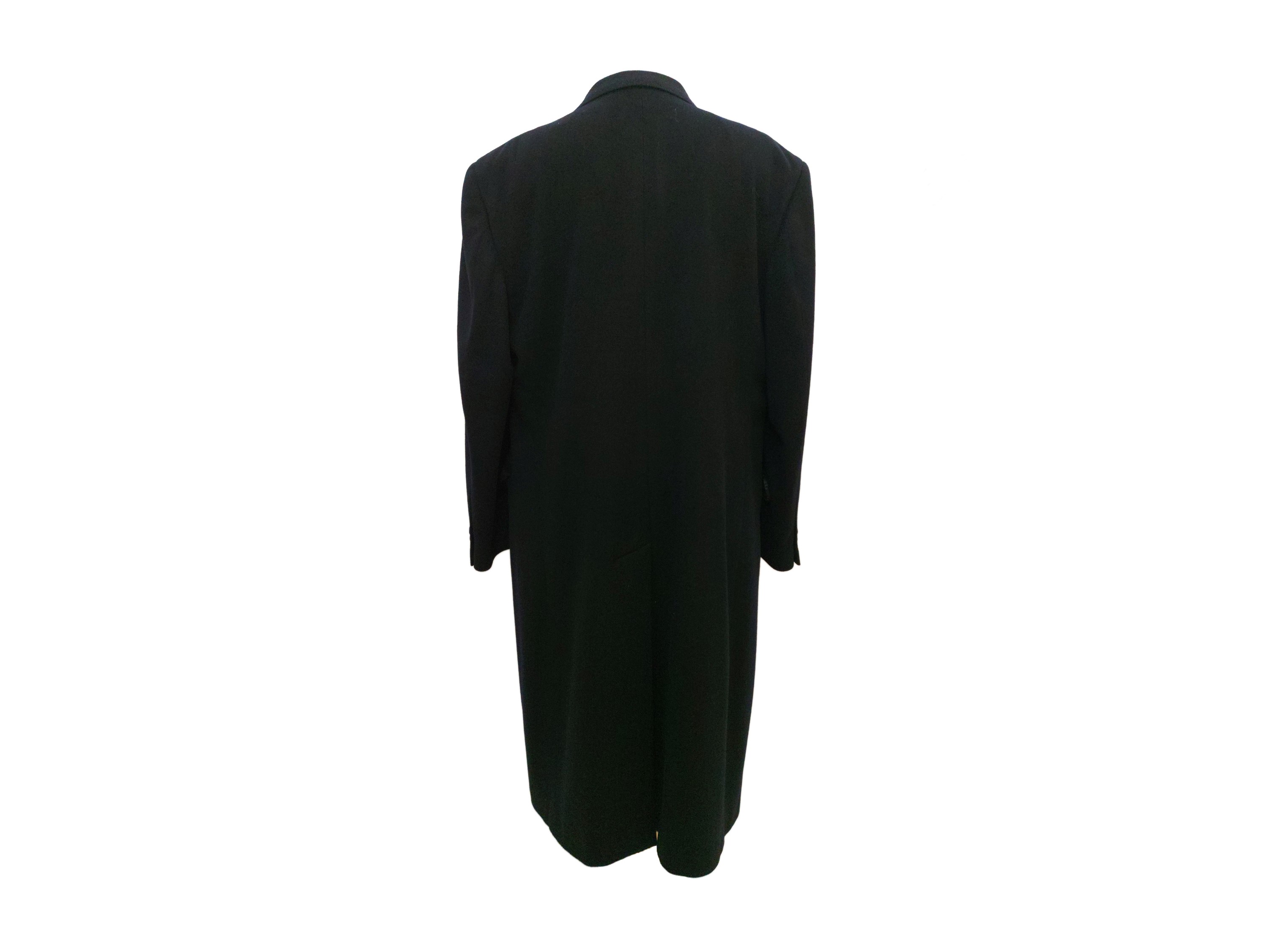 Loro Piana - Cappotto Nero in Lana e Cashmere da Uomo