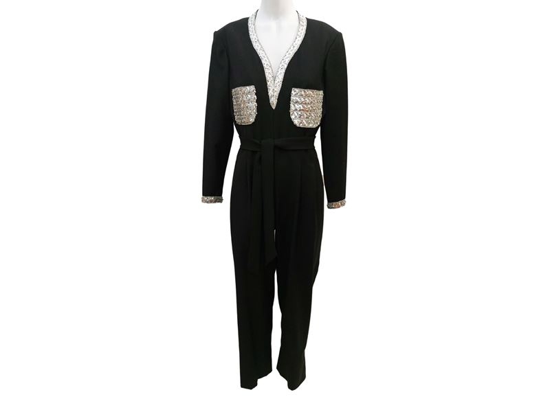 Tuta sartoriale in lana nera