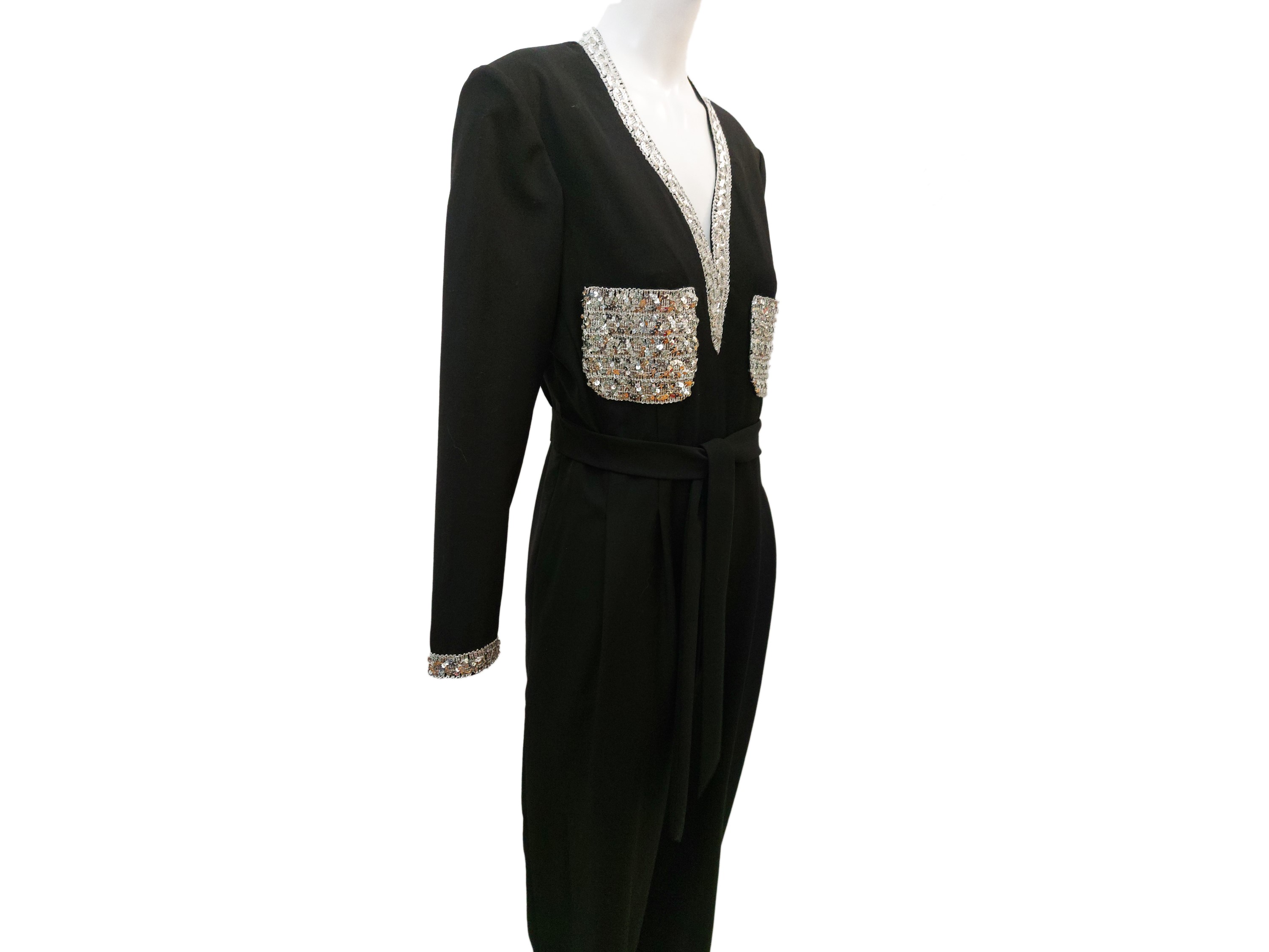 Tuta sartoriale in lana nera