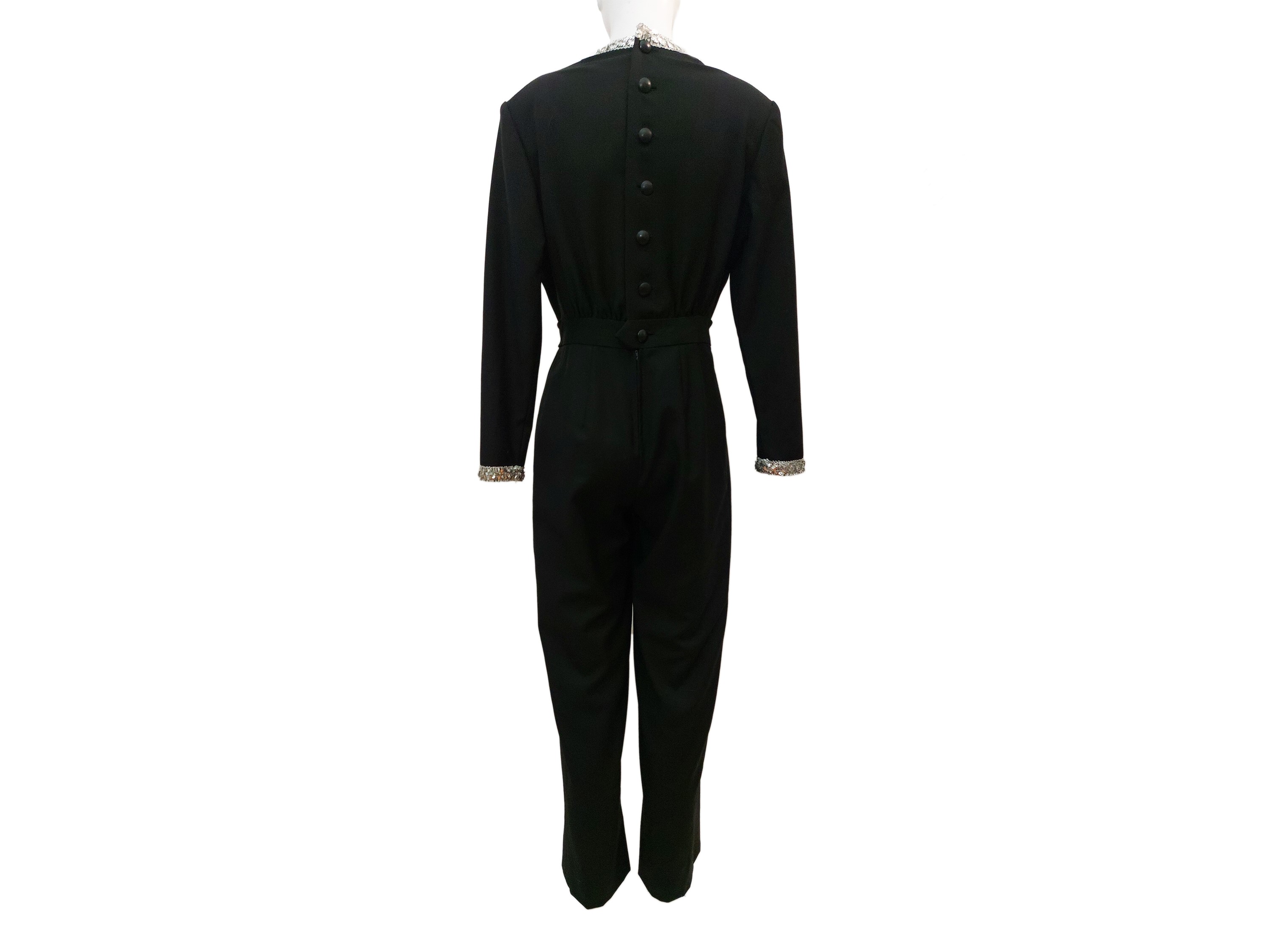 Tuta sartoriale in lana nera