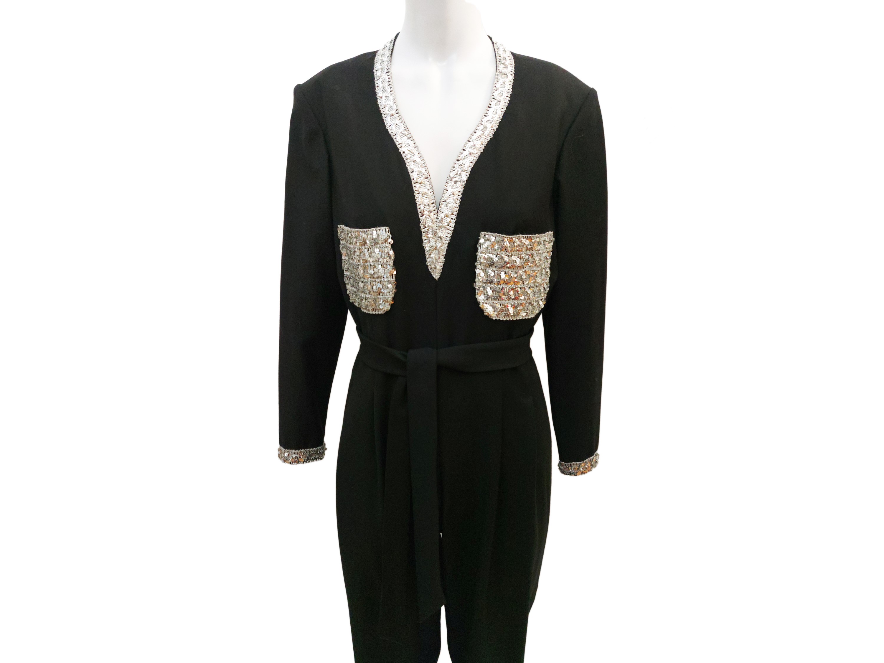 Tuta sartoriale in lana nera