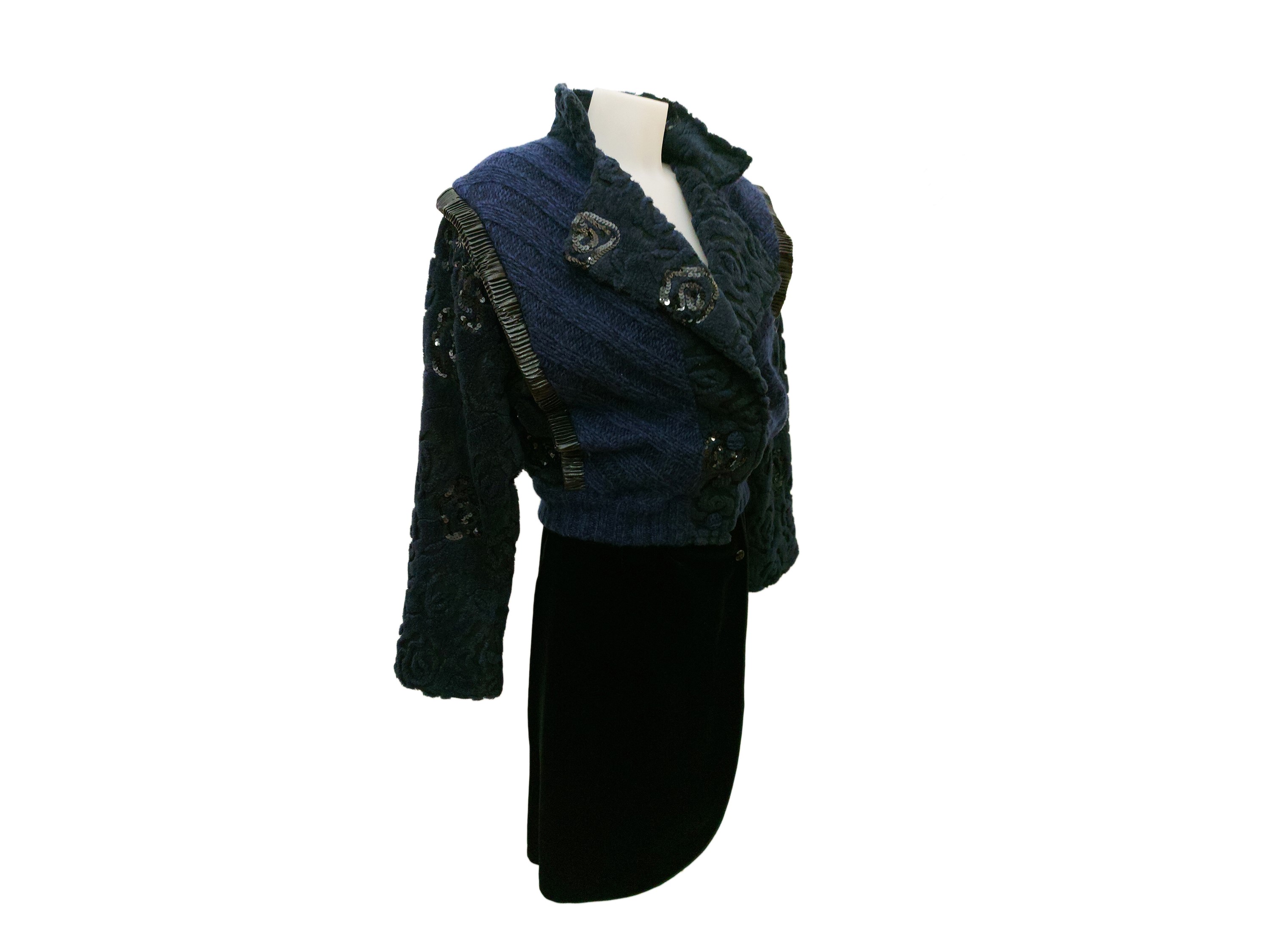 Giusi Slaviero - Giacca in Maglia Blu