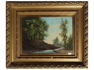 Paesaggio Fluviale con Figura