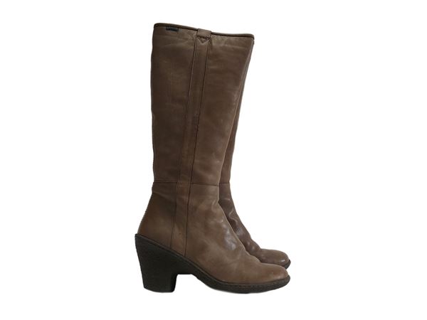 Camper - Dove gray leather boots