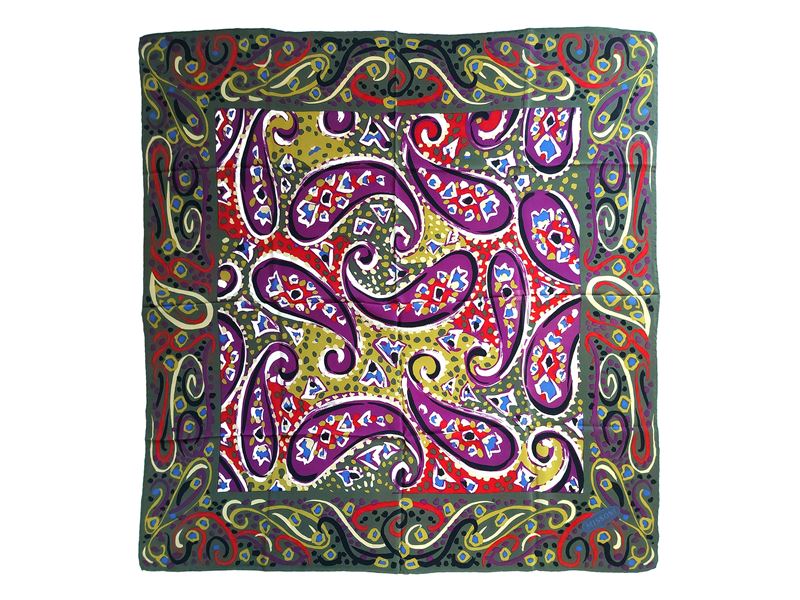 Missoni, Foulard in seta fantasia, cm 81x85