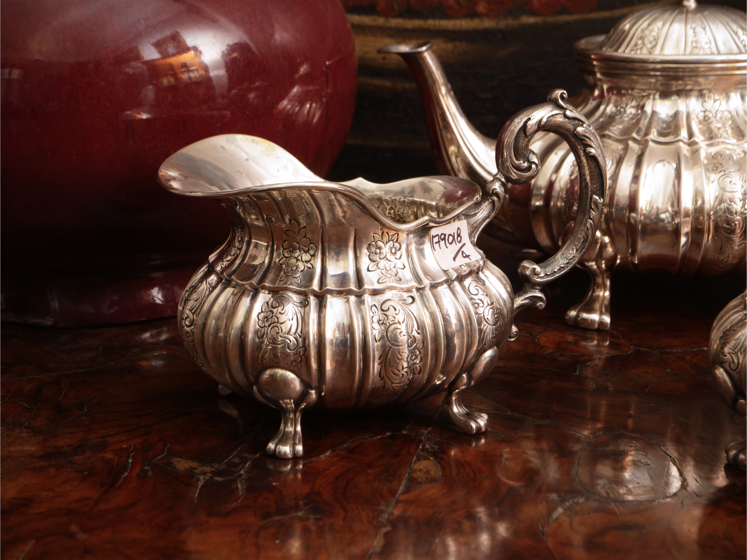 Servizio da tè in argento