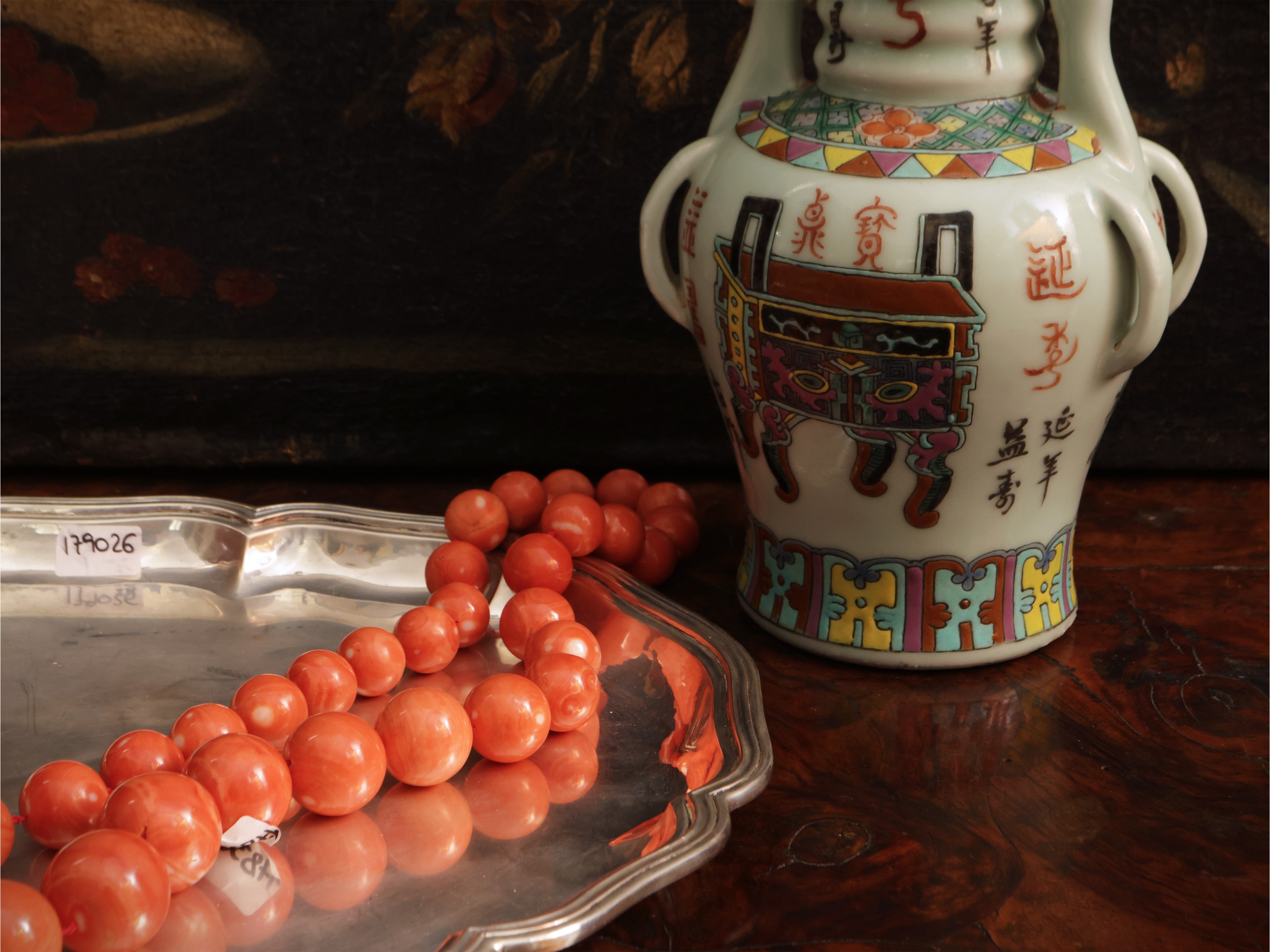 Vassoio circolare in argento