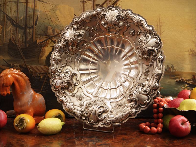 Centrotavola in argento