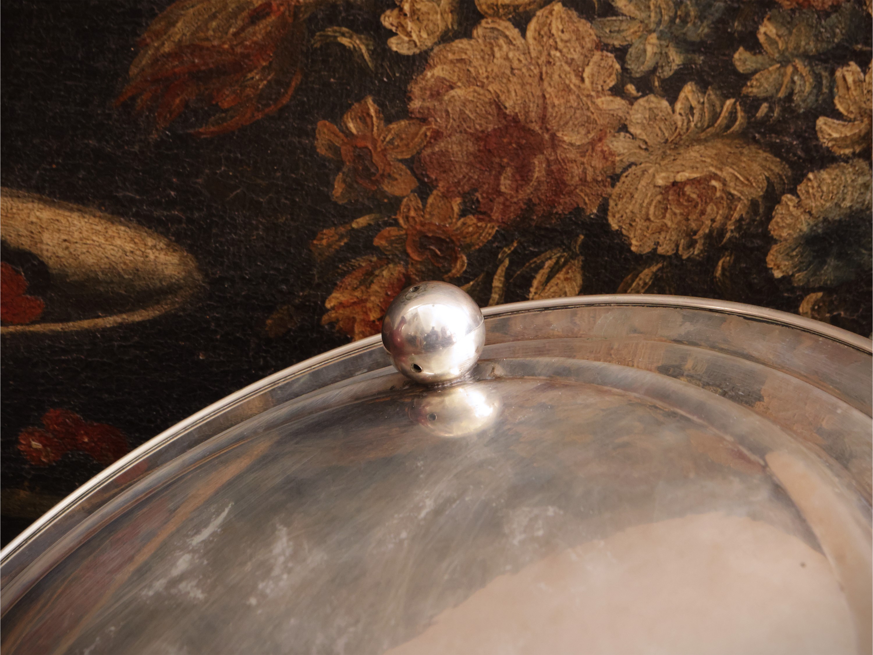 Vassoio circolare in argento