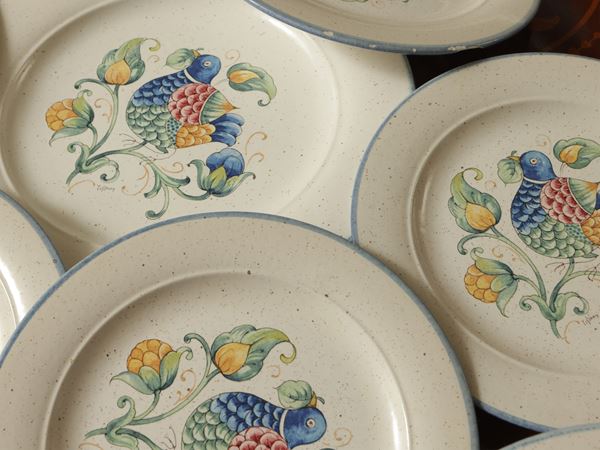Set per buffet all'aperto in ceramica