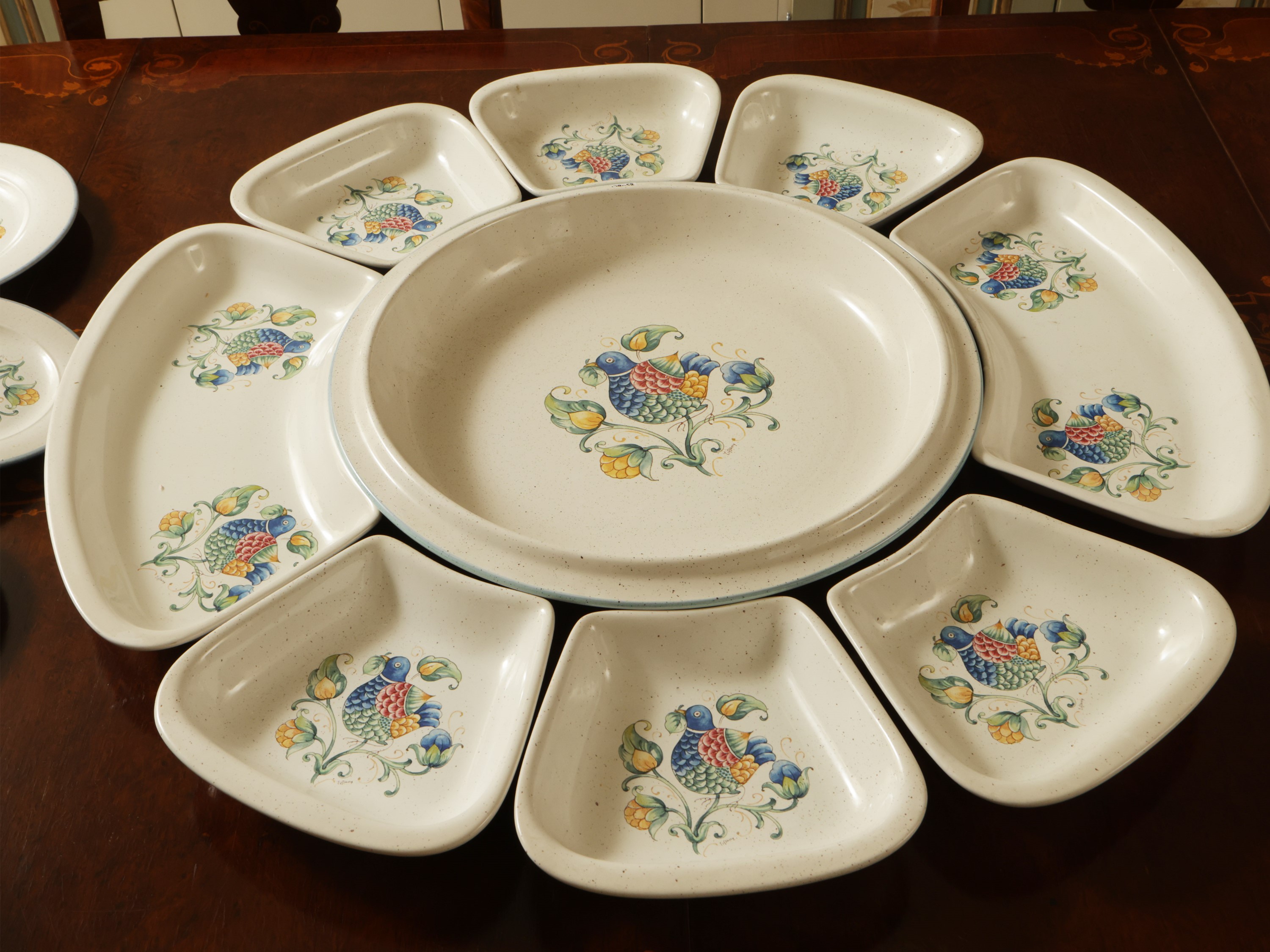 Set per Buffet All'aperto in Ceramica
