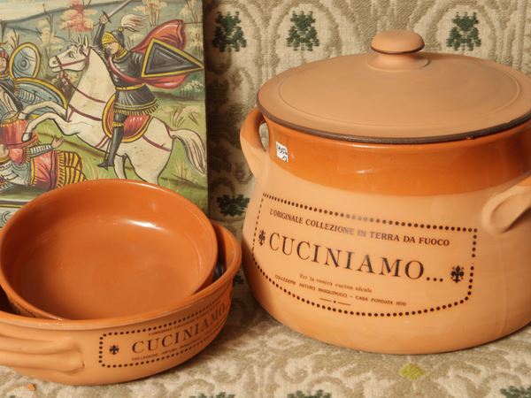Set di pentole in terracotta