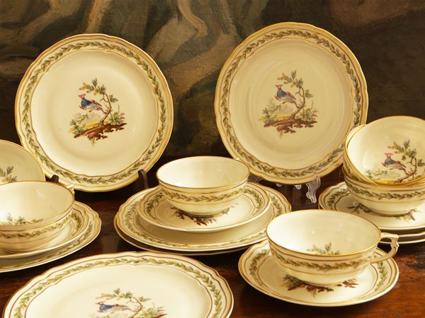 Long porcelain tea or coffee service, Limoges