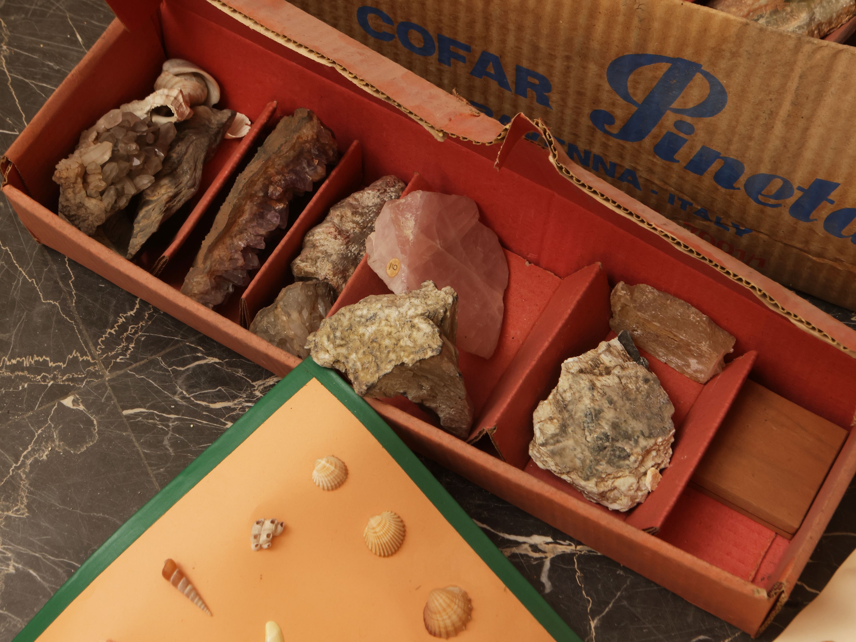 Collezione di minerali, vari esemplari