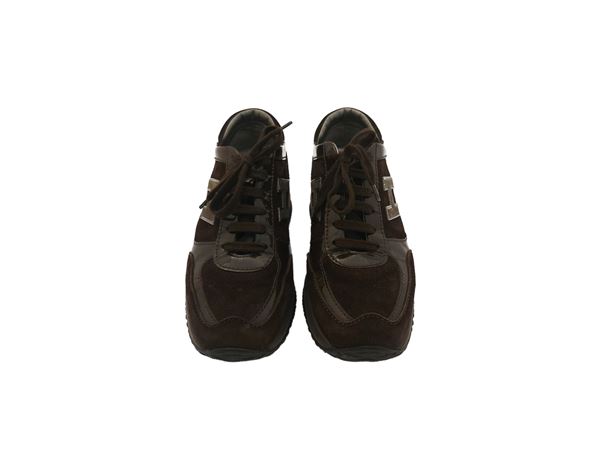 Hogan - Interactive sneakers in brown suede