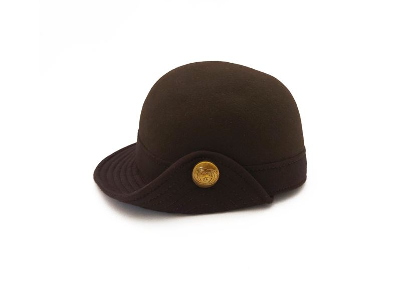 Gucci - Cappello in lapin marrone