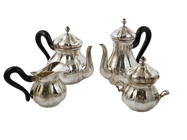 Servizio da tè e caffè in argento, Bellotto Padova