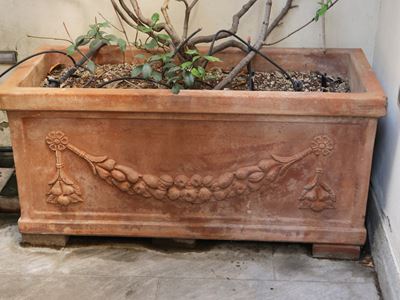 Grande Vaso a Cassetta in Terracotta di Impruneta, Fornace Pesci Giorgio & Figli