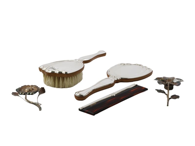 Accessori da toilette in argento 925