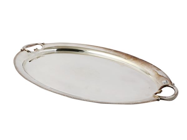 Two silver metal glove boxes