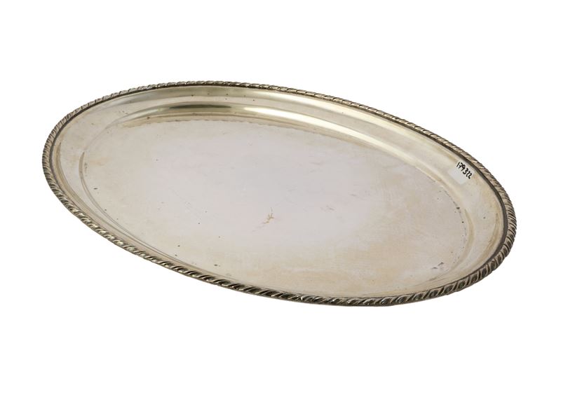 Vassoio da portata in argento